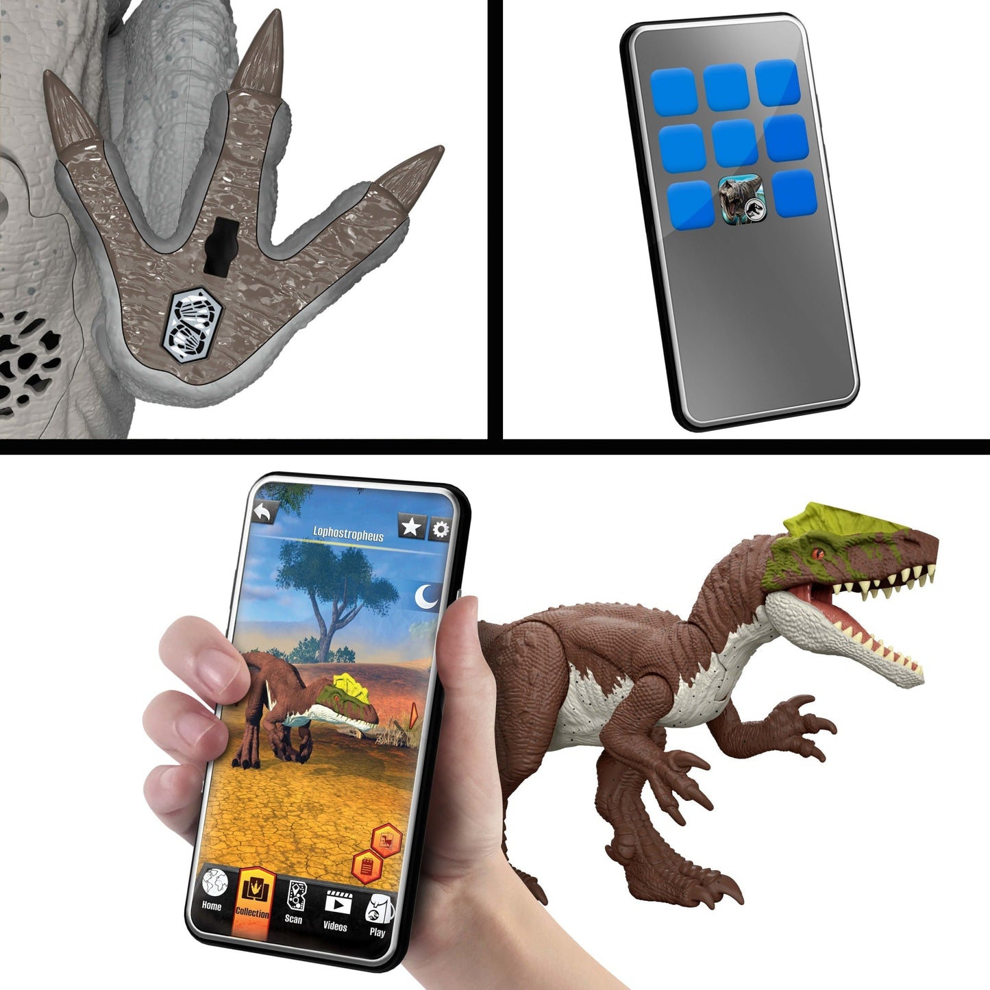 Jurassic World Dinosaurio de Juguete Rebirth Rugido Salvaje Utahraptor
