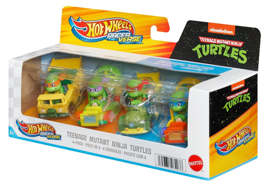Hot Wheels Racerverse Coffret de 4Véhicules Métal Culture Pop