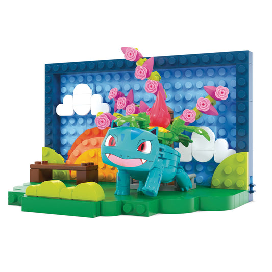 Mega Pokémon Coffret de Construction Pour enfants Avec 1Figurine Scène du Parc (220Pièces)