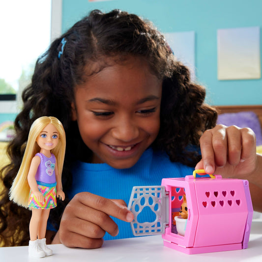 Barbie® Chelsea™ Coffret de Jeu Cage de Transport Pour Chiot