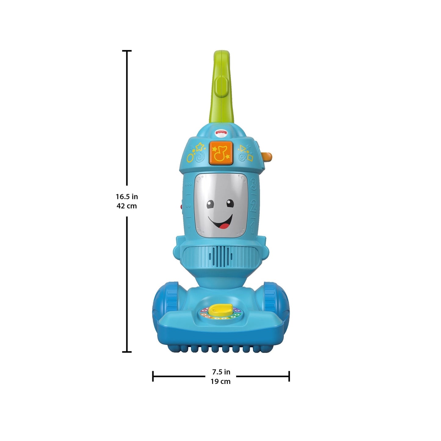 Fisher-Price Laugh & Learn Light-Up Learning Vacuum Electronic Toddler Push Toy