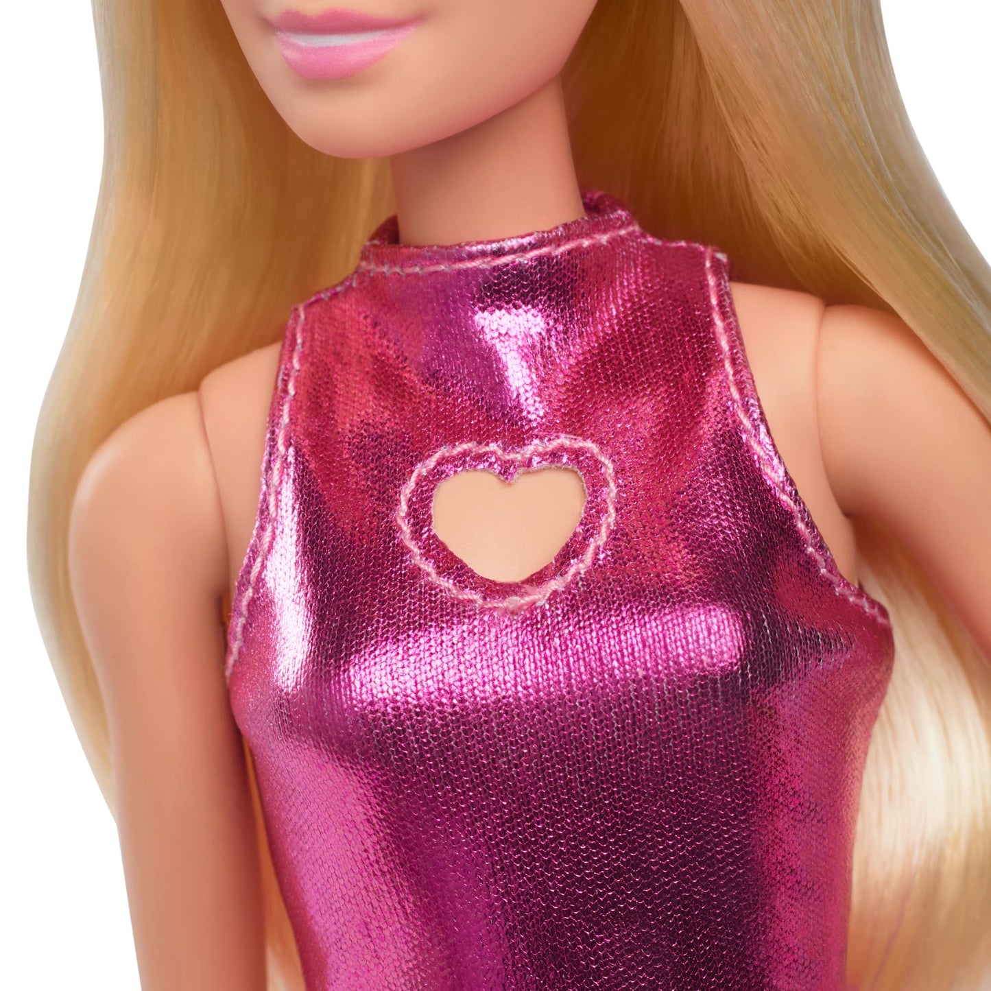 Barbie Fashionista Boneca Vestido Rosa de Pele